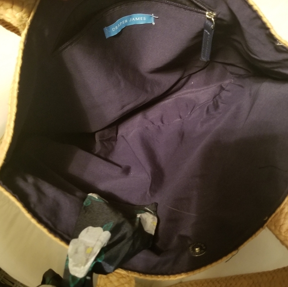 Draper James straw tote with scarf - Picture 8 of 11